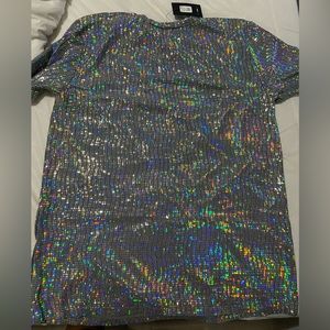 Shimmer t shirt dress